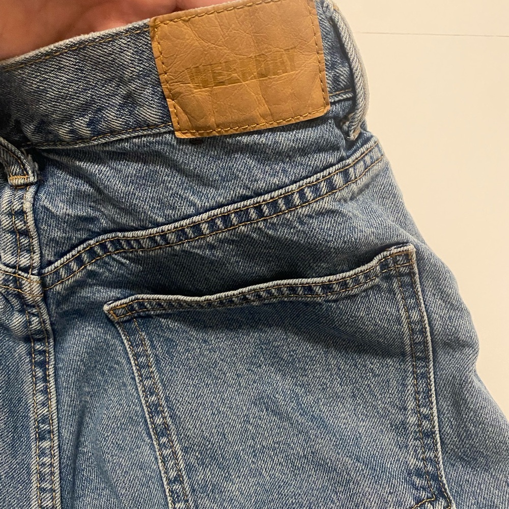 Weekday Rail Relaxed Fit Straight Leg Blue Jeans 28 View 6